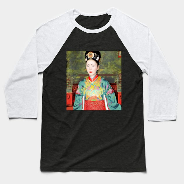 Ancient china empress Baseball T-Shirt by Tuff Tees